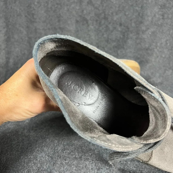 J.CREW MacAlister Wedge Boots Booties grey suede - Picture 6 of 8